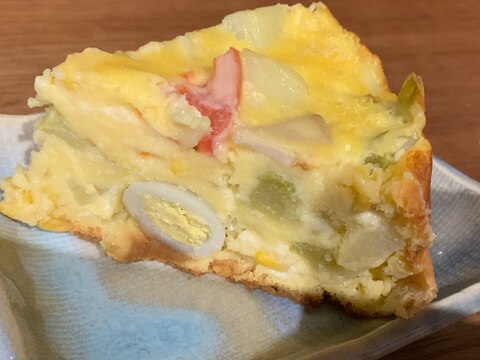 混ぜるだけ簡単！野菜たっぷりケークサレ